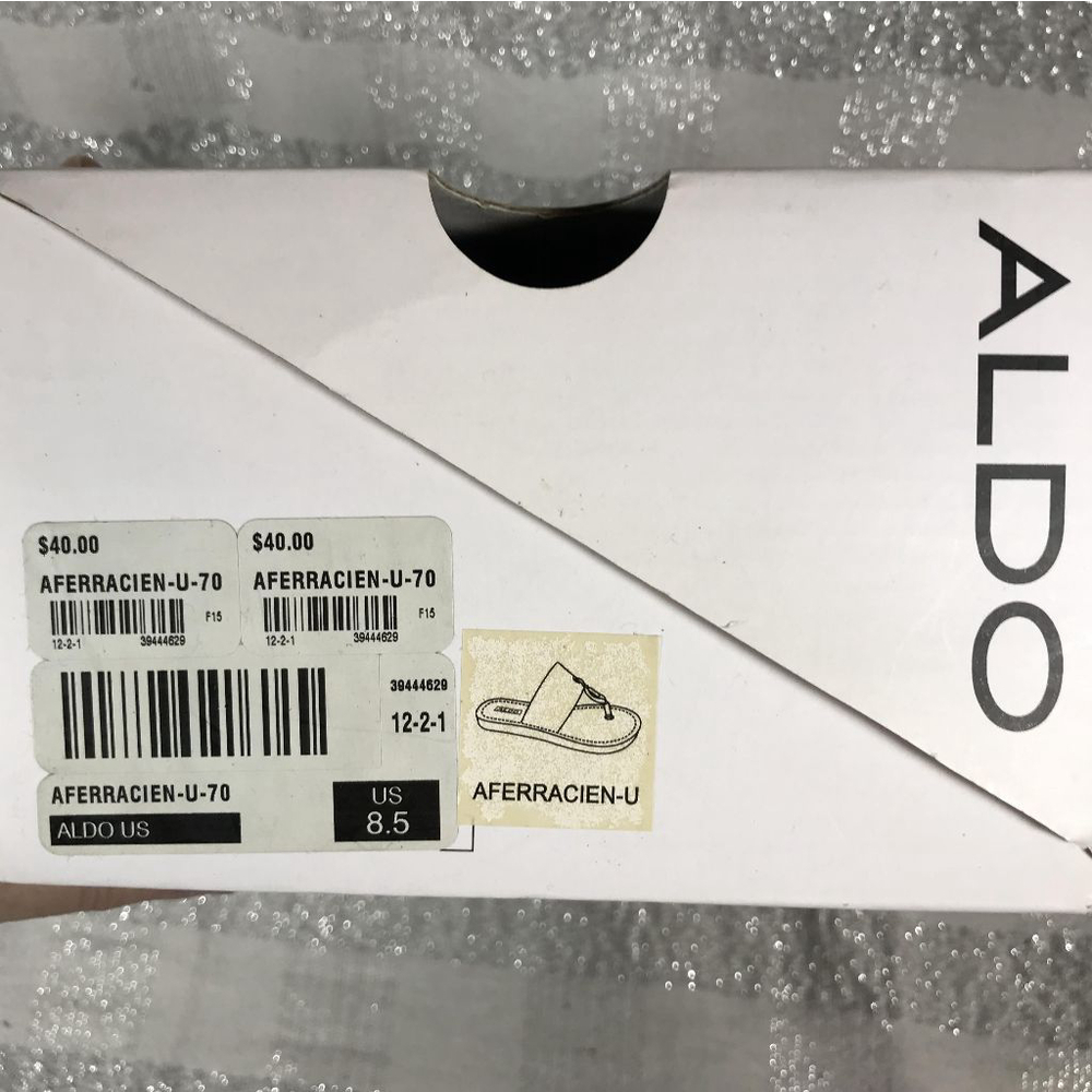 ALDO Aferracien-U Summer Sandals White Flat Sandal Women's Size: 8.5 - Picture 4 of 11